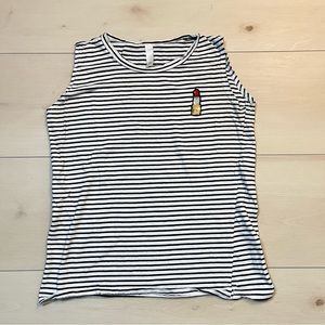 💄 Women’s tank tops white black striped lipstick sequins cute tee